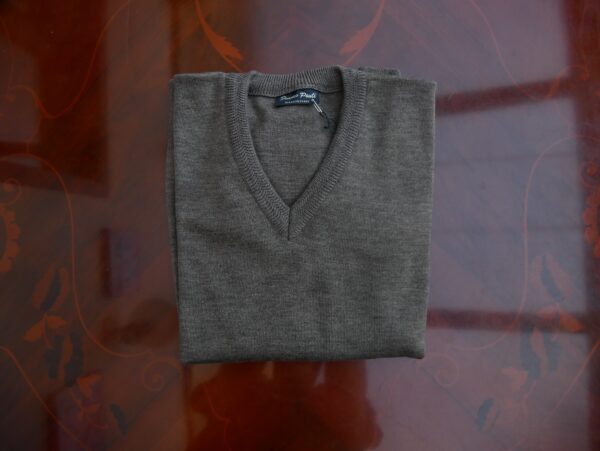 V Neck Grey