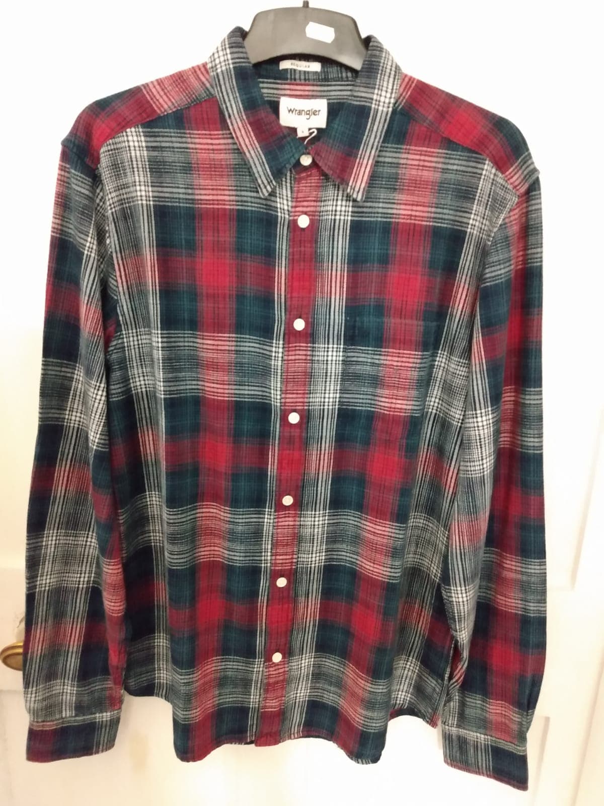 wrangler check shirt mens